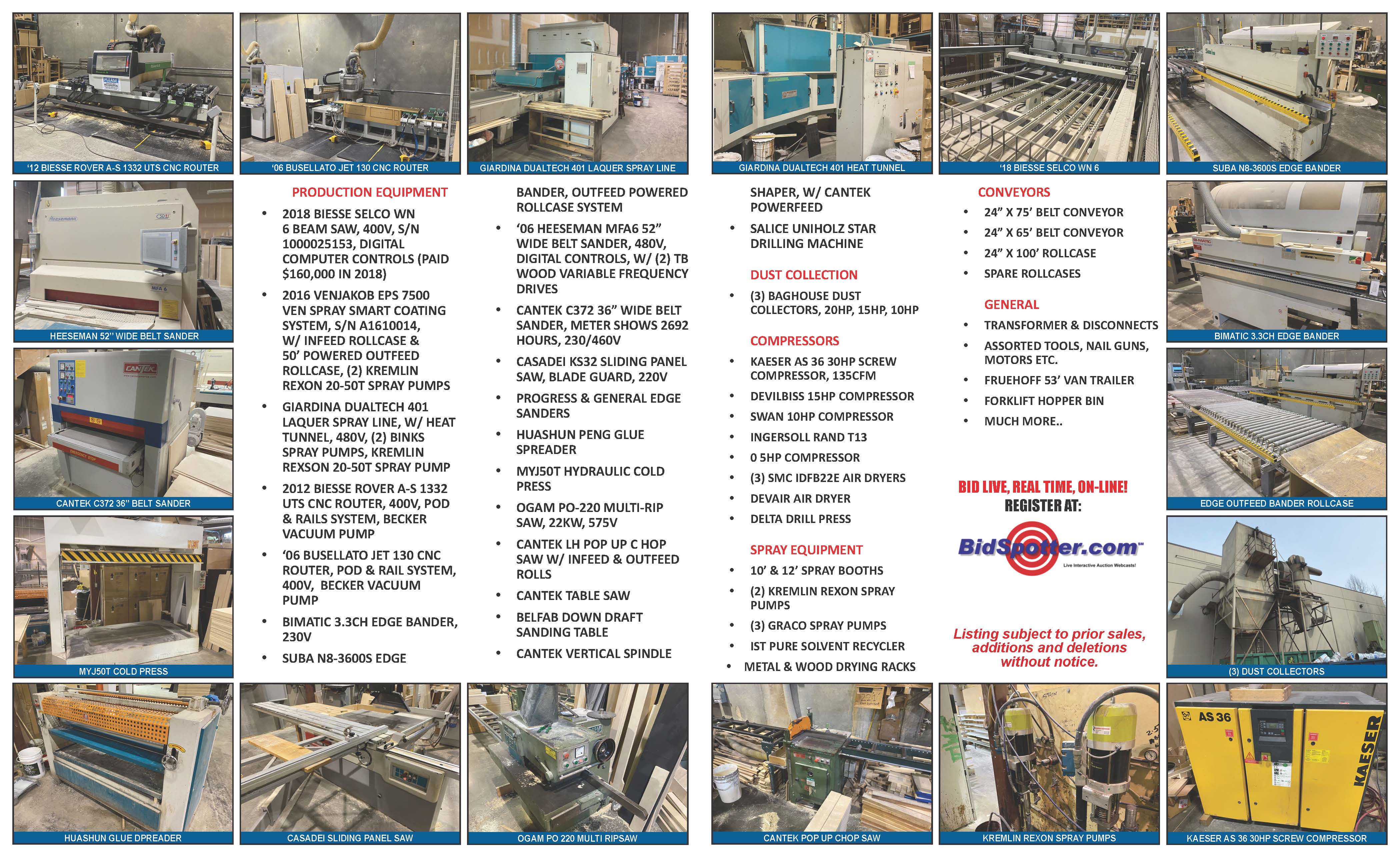 PAST AUCTION High Quality Furniture Manufacturer Tradewest Ass...